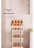 Narrow Gap Multi-Layer Storage Rack for Kitchen and Bathroom