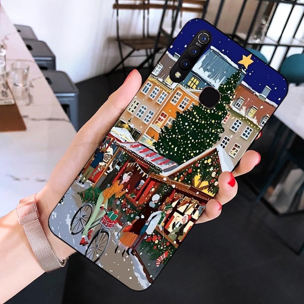 

Christmas Cartoon New Year Phone Case For Huawei Y9 6 7 5 Prime Enjoy 7s 7 8 plus 7a 9e 9plus 8E Lite Psmart Shell Huawei psmart s