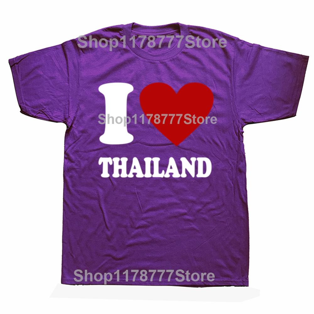 

Funny I Love Thailand T Shirt Cotton Streetwear Short Sleeve Birthday Gifts Mens Clothing Fashion Casual Loose Oversized T Shirt 4XL
