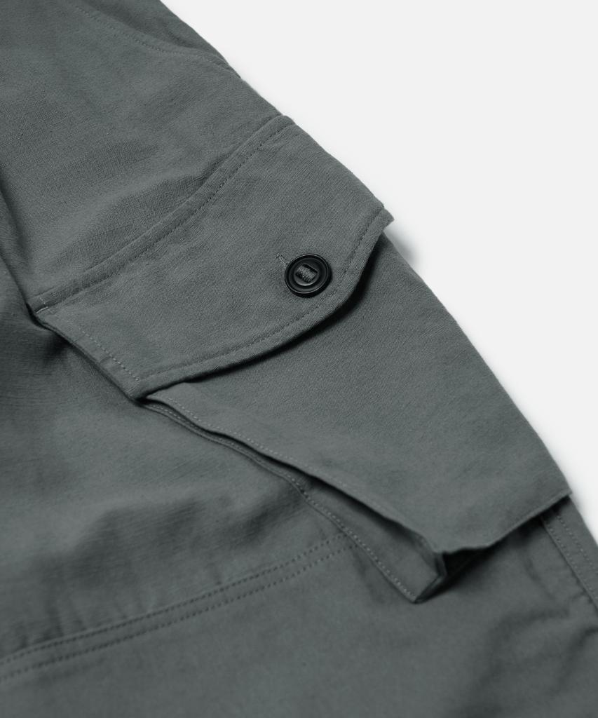 FRIZMWORKS Backsatin Royal Navy Combat Pants _ Steel Gray