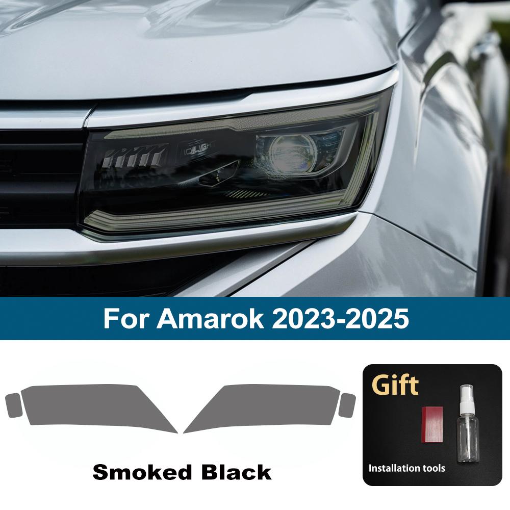 

Smoke Black Car Headlight Protective Film for Volkswagen Amarok 2026-2026 TPU PPF Pre Cut Anti-Scratch Auto Vinyl Wrapping Kit For Amarok SMK