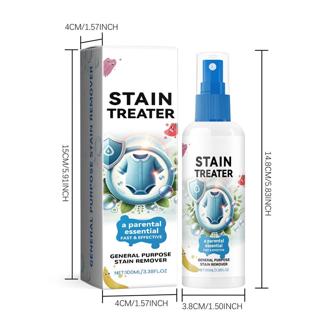 100ml Baby Clothes Stain Remover Clothing Fabric Cotton Linen Underwear  Laundry Spot Cleaner Liquid Detergent for Oil Grease