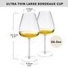 2PCS Ultra-thin Tasting And  Appreciation Goblets Collection Level Handmade Red Wine Glass Crystal Burgundy Bordeaux Goblet Art