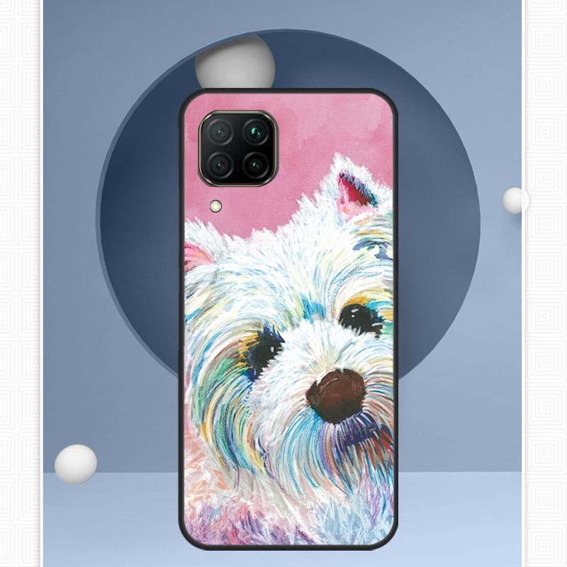 Westie Dog For Huawei Nova 12s 12i 11i 8i Y91 Y60 Y70 Y72 Y90 Y61 9 10 SE P20 P40 Lite P30 P60 Pro Case