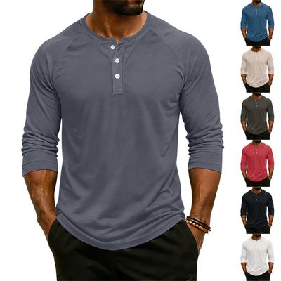 Men's Raglan Sleeve Three-quarter Sleeve Top