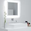 LED Bathroom Mirror White 40 x 8.5 x 37 cm Acrylic