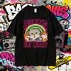 2025 Sommer Lesben Essen Was Grafik T-Shirt Herren Damen Mode Streetwear Unisex Lässig 100% Reine Baumwolle Bedrucktes T-Shirt Y2k