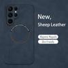 Vintage Sheepskin Magnetic Leather Soft Phone Case For Samsung Galaxy S26 S25 S24/23 Ultra Plus Note 20 Ultra Protect Back Cover