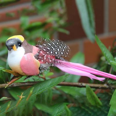 Simulation Feder Vögel Modelle Gefälschte Künstliche Schaum Tier Hause Garten Ornament