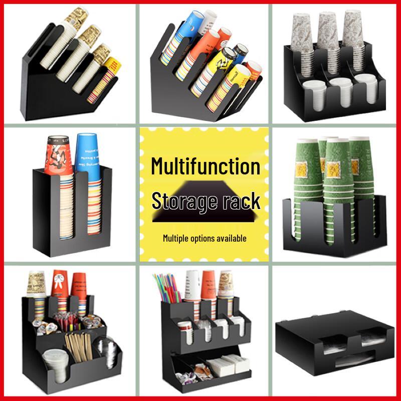 Kaffee Einwegbecher und Strohhalm Organizer