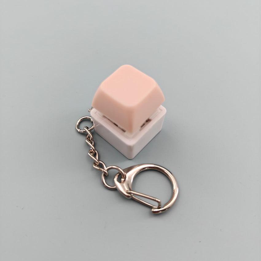 Creative Novelty Stress Relief Button Keychain Toy