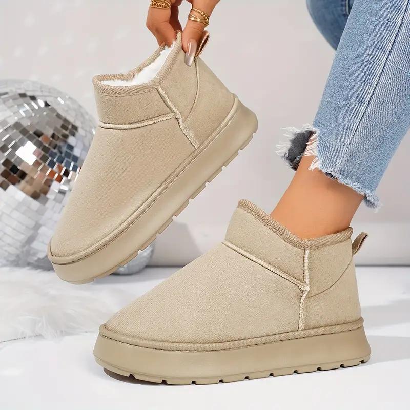 

Женские домашние тапочки слипоны - Мягкие плюшевые зимние ботинки для дома/улицы с нескользящей подошвой из ЭВА, Утепленная теплая подкладка 40-41 хаки