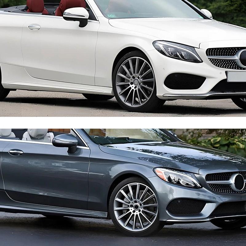 2058850723 2058850823 For Mercedes Benz C-Class C300 2017-2018 1PCS Left Right Side Front Bumper Grille Fog Light Cover Trim