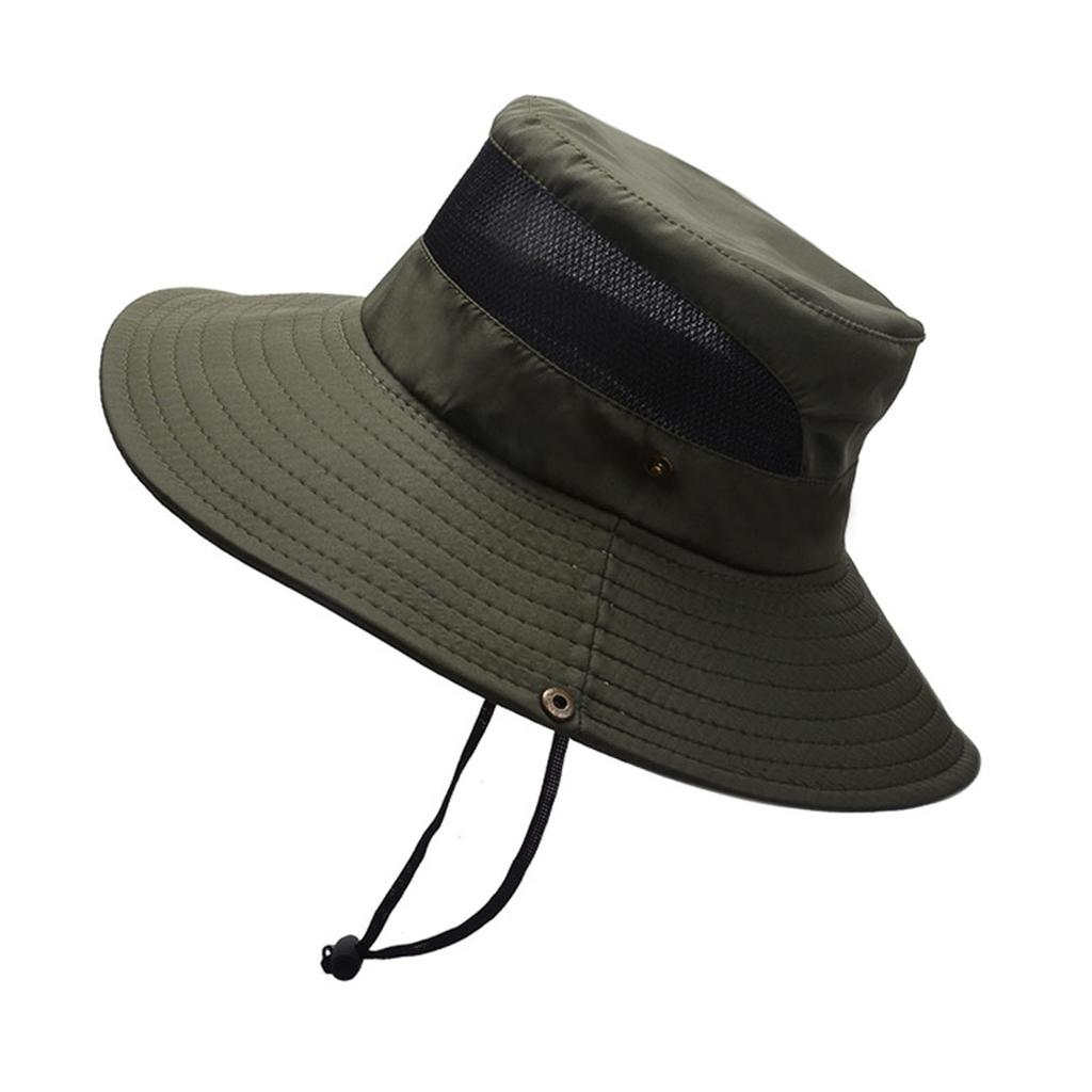 Mesh Breathable Fisherman's Hat Men's Hiking Hat Women's Large Eaves Sun Hat Benny Hat