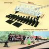 Electric Train Model Toy Track Set: Railway Crossing, Tunnel, and Bridge Accessories for Simulation and Sand Table Scenes