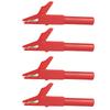 Fully Insulated Brass Test Clips 5mm Mini Jaw  4mm Safety Banana Jack, High Voltage Proof 3000V, 4/10pcs  for Electrical Testing