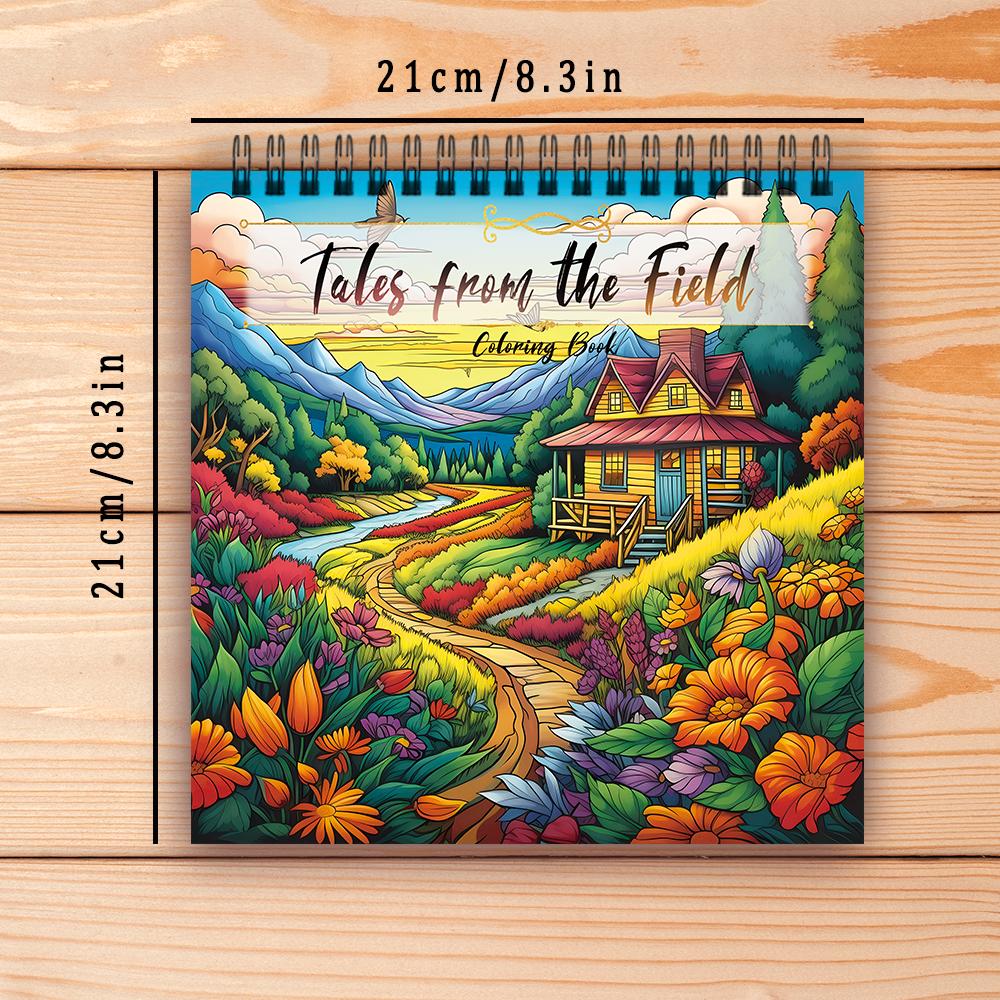 

Книга-раскраска для взрослых - 30 листов Женская книга-раскраска на спирали, 8,3x 8,3 дюйма, книга для рисования, подарок на день рождения, подарок для праздничной вечеринки