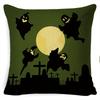 Pillow Case Holiday Party Halloween Horror Bat Office Pillow Case Car Waist Support Cushion Lumbar Pillow