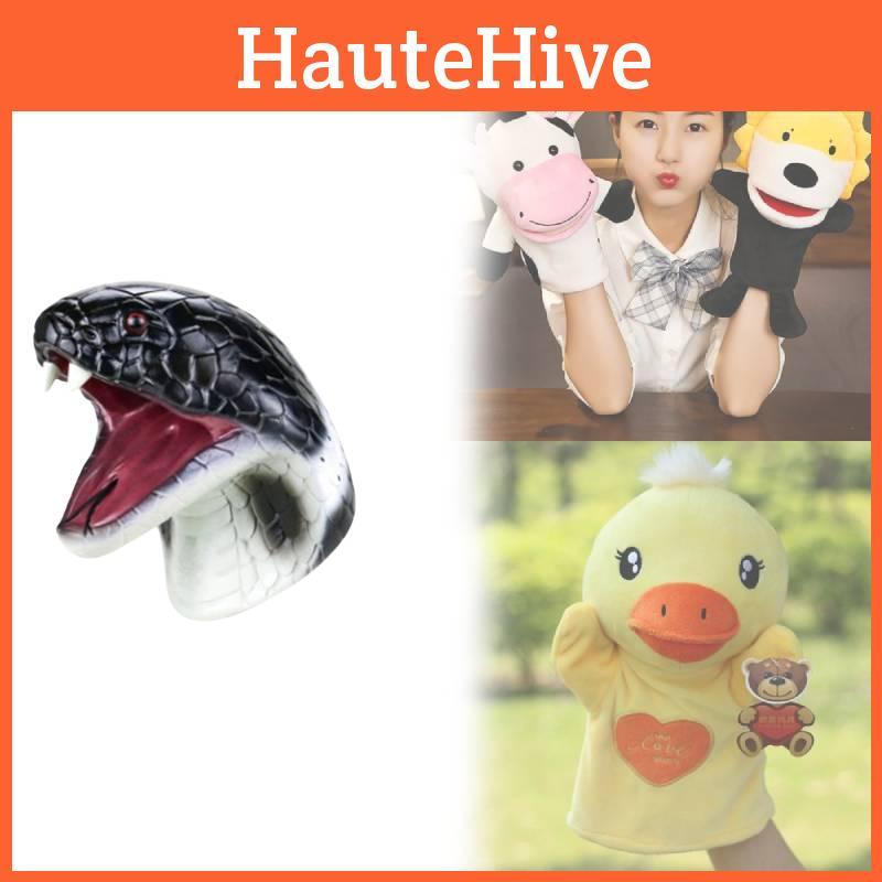 Animal Children Hand Puppet Model Silicone Material Educational Use Creative