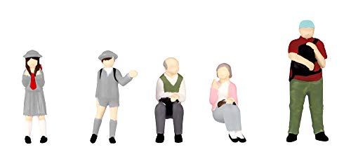 

Супер мини-фигурка PM Office A 1/80, набор 12 «Автобусная остановка в тот день», комплект 2, готовая фигурка, окрашенная в ПВХ, в масштабе 1/80