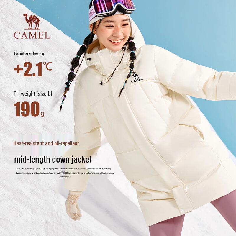Camel Women s Mid-Length Down Jacket S