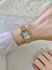 Rose Gold Silver Steel Belt Women's Watch with Diamond Dial Niche Waterproof Quartz Watch