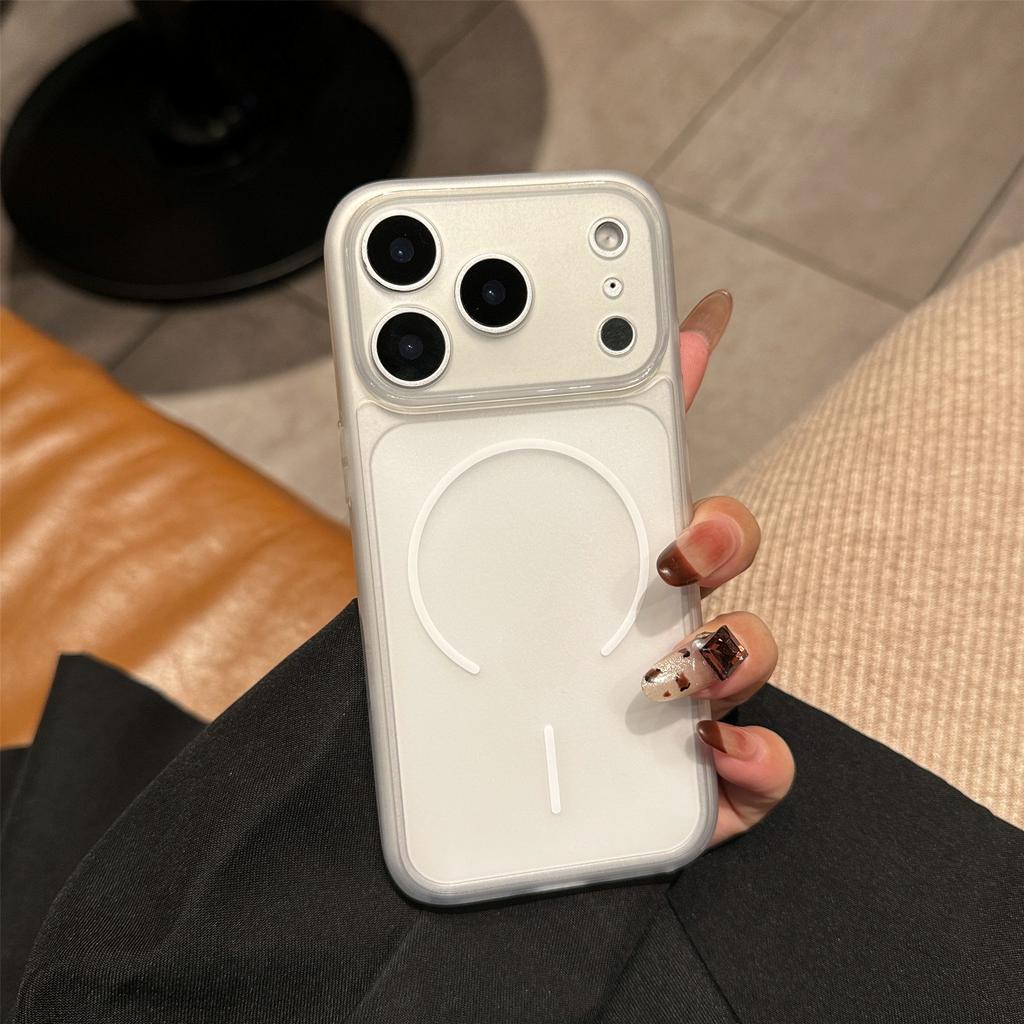 Luxury Matte Clear For Magsafe Wireless Charge Case For iPhone 17 Air 16 15 14 Plus 13 12 Pro Max Hard Ultra Thin Magnetic Cover