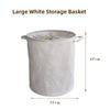 Foldable Fabric Laundry Basket Home Use Dirty Clothes Hamper Toy Storage Basket Wash Tub Bedroom Utility Storage Basket