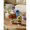 Secret Flower Language Rose Sunflower Eternal Flower Potted Ornaments Hand-assembled Building Blocks Toys Girls Gifts
