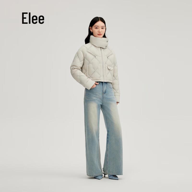 Aolaiyi Women's Embroidered Short Down Jacket