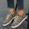 Large Size Casual Single Shoes Women's Leopard Print Casual Flat Single Shoes Women's Board Shoes