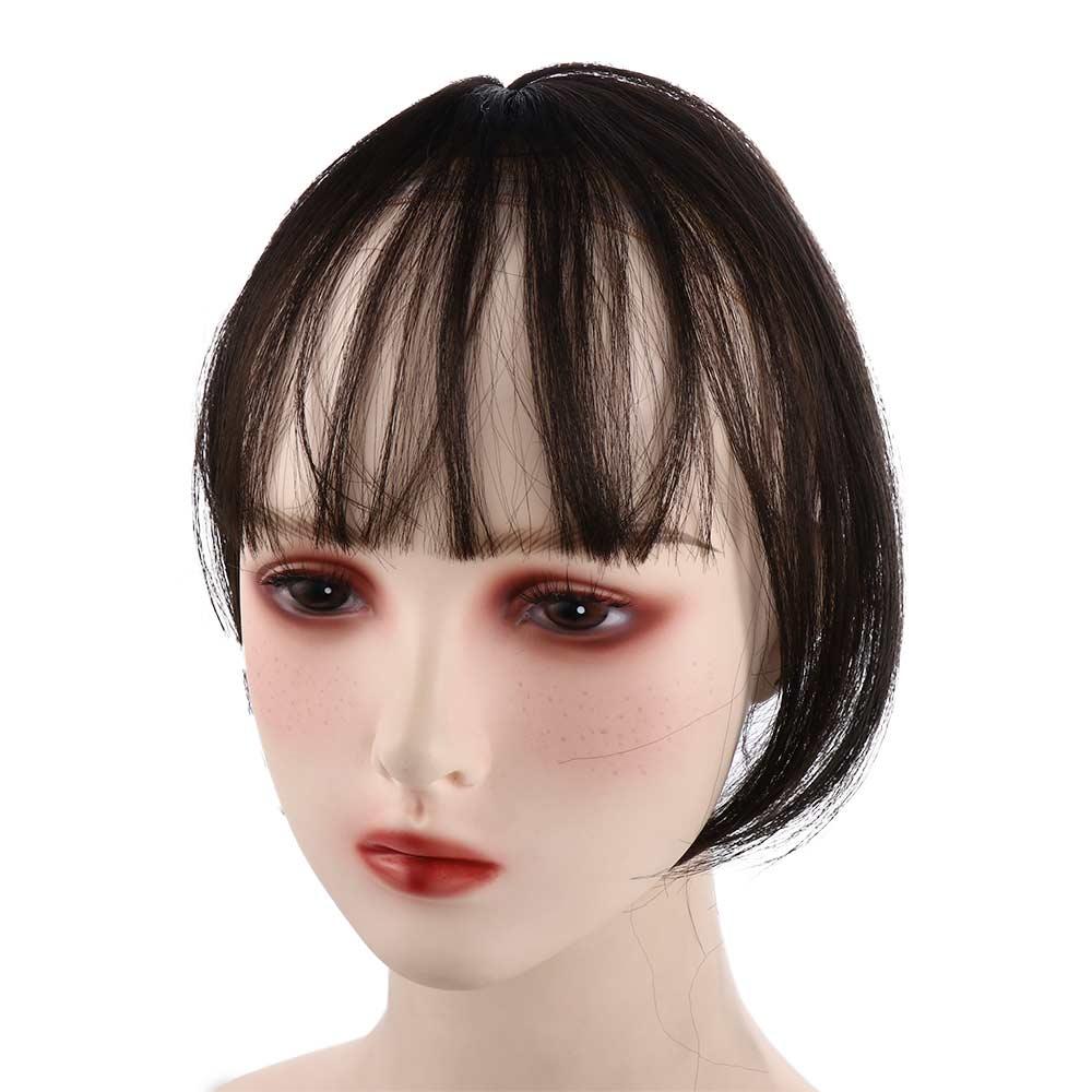 Synthetic Hair Neat Headwear Topper 3D Women Fake Hair Bangs Wig Fringe Front Wigs Air Bangs