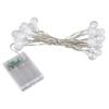 Globe String Lights Battery Powered Type Colored IP66 Waterproof LED Bulb String Lights for Christmas Holiday Decorations