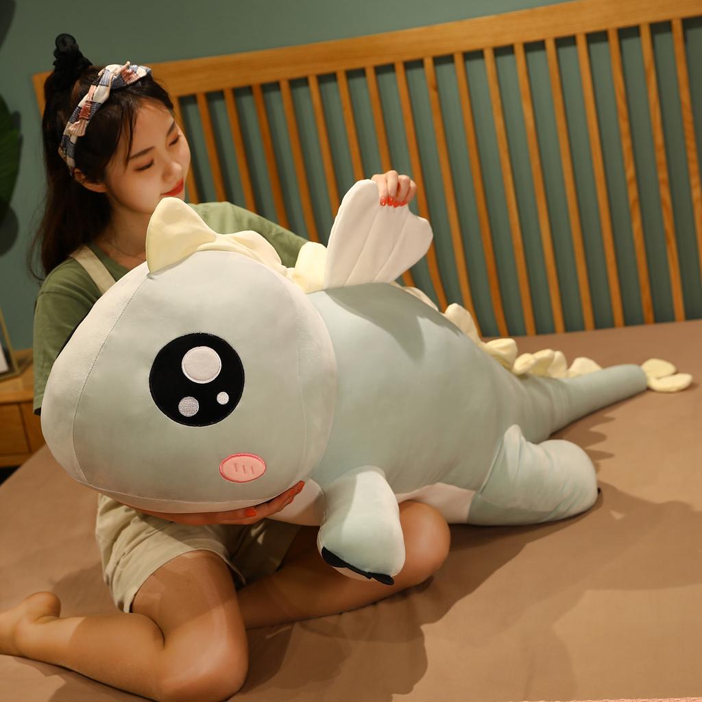 1pc Cute Lying Dinosaur Plush Toys Cartoon Animal Pillow Lovely Dolls Stuffed Soft Baby Dino Toys Kawaii Gift For Children Girls