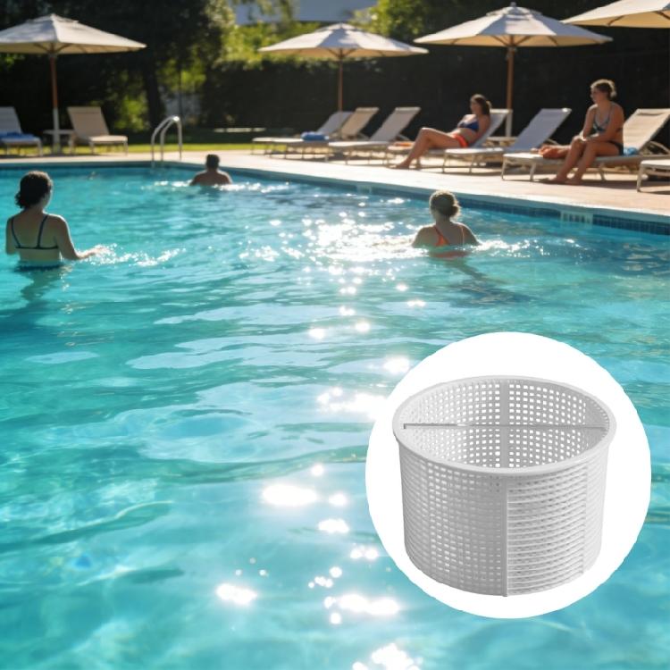 Pool Skimmer Basket For Swimming Pools Efficient Surfaces Debris Filtering with Plastic Construction Easy Installation
