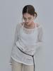 Iteoneollain Airy Diamond Knit _Ivory
