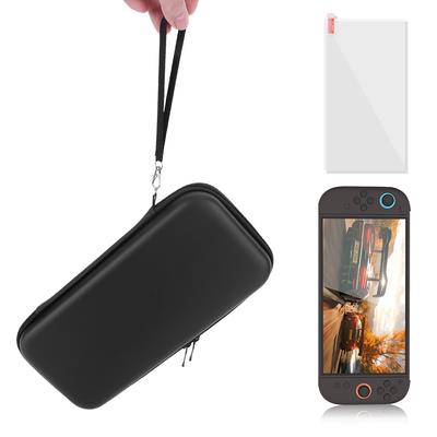 PU Carrying Case & Screen Protector for Switch 2 Portable Storage Bag Shockproof Carrying Bag for Switch 2 Handheld Game Console
