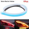 1/2Pcs 30cm DRL LED Strip RGB Turn Signal Durable Auto Headlights