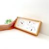 KATOMOKU Thermo Clock Oak Wooden Clock Thermometer and Hygrometer Can be hung or placed x x km-152OA 25.5 12.1 4.6cm