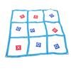 Large XO Outdoor Game Nylon XO Board Toss Yard Game with X and O Bn Bags Drawstring Bag for Kids Backyard Lawn Camping Games