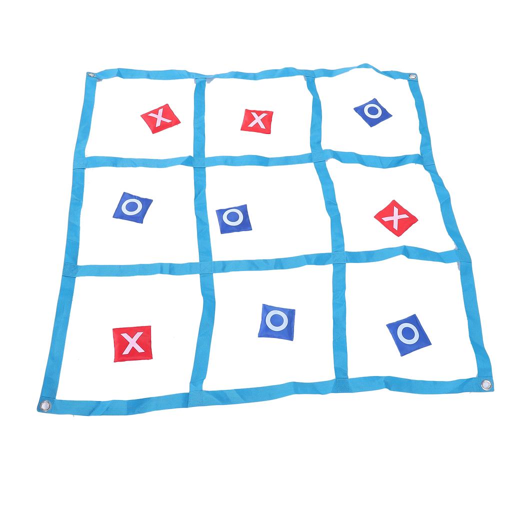 Large XO Outdoor Game Nylon XO Board Toss Yard Game with X and O Bn Bags Drawstring Bag for Kids Backyard Lawn Camping Games