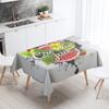Food Theme Tablecloth Waterproof and Oil-proof Tablecloth Nordic Style Kitchen Tablecloth Modern Home Decoration