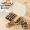 Waterproof Medicine Dispenser 21-Compartment Weekly Pill Organizer Medicine Box  Travel