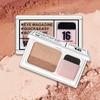Double Color Eye Shadow Diamond Shimmer Eyeshadow Makeup Waterproof Mineral Powder Double-layer Glitter Eye Shadow
