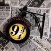 Harry Potter Hanging Night Vintage Hanging Wall 9 Platform 3 Decorative Metal Platform Wall Movie Metal 20th Anniversary Gift for Movie Lovers Light,