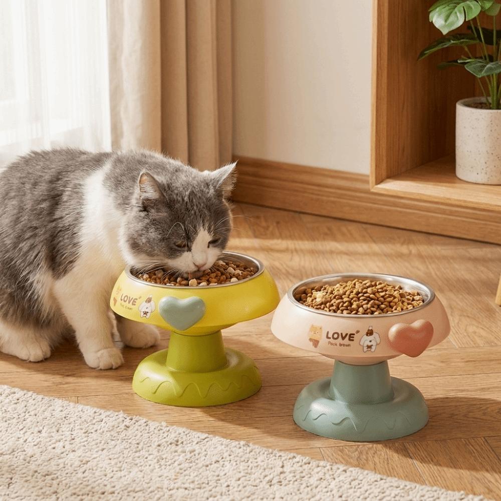 Large Capacity Elevated Cat Bowl Detachable Pet Food Bowl Pet High Foot Bowl Neck Protection
