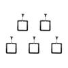5Pcs Aquarium Feeding Ring Fish Tank Station Floating Food Tray Feeder Square Circle Accessory Suction Cup Fish Feeding Supplies