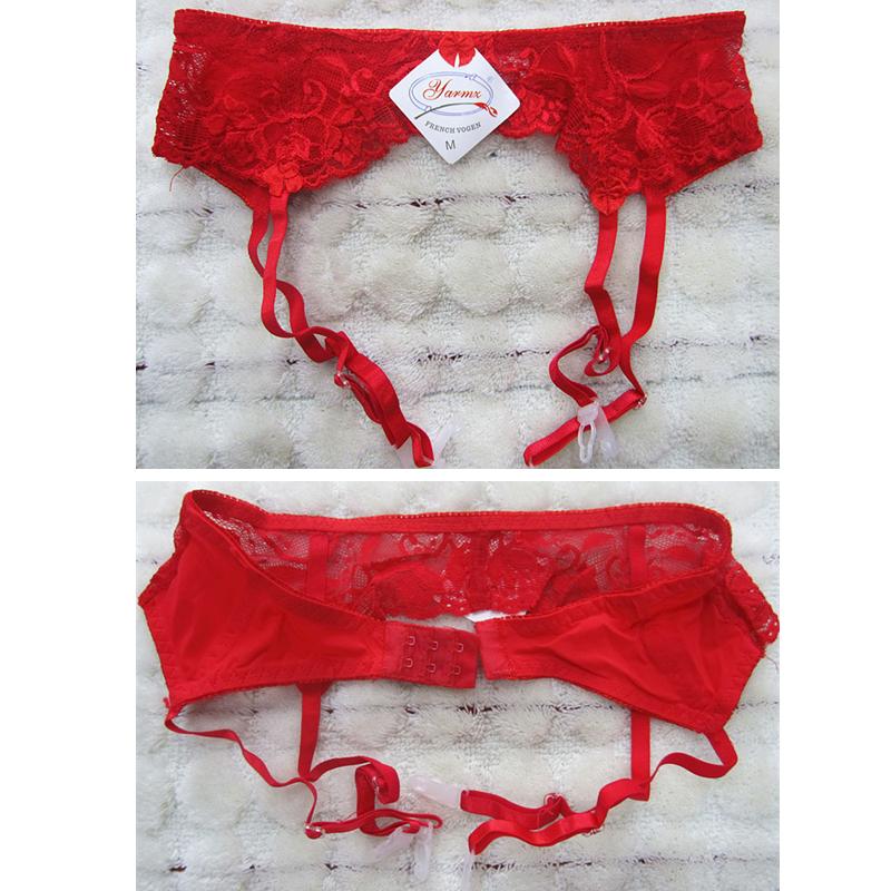 Women'S Sexy Lingerie Plus Size Lace Garter Suspenders Transparent Underwear Adjustable Double Breasted Waist Belt For Stockings