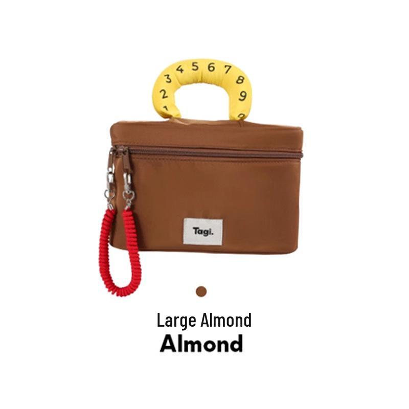 

Cute Colorblock Makeup Bag: Large, Waterproof, Portable Travel Cosmetics Organizer