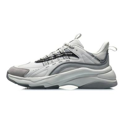 Li Ning Classique Décontracté Respirant Baskets Basses Homme Blanc Nuage AGCQ115-2